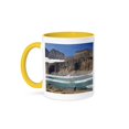 thumbnail image 1 of Mt, Glacier National Park, Upper Grinnell Lake - Us27 Jwi0232 - Jamie And Judy Wild, 11oz Two-Tone Yellow Mug, 1 of 7