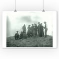 thumbnail image 1 of Mt. Hood, Oregon - Hikers with Climbing Gear Photograph (9x12 Art Print, Wall Decor Travel Poster), 1 of 1