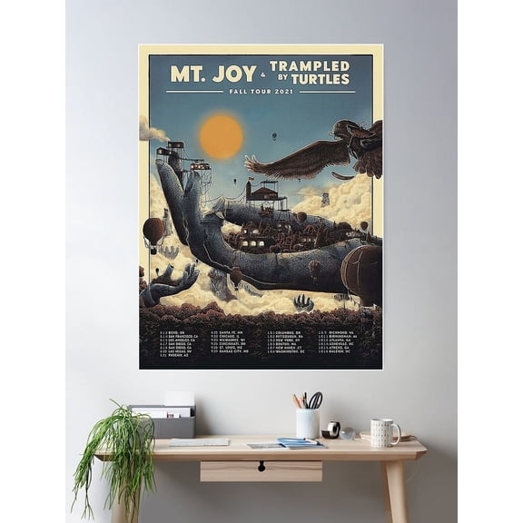 Mt Joy Fall Tour 2021 Poster Wall Art, Modern Wall Decor For Living Room Bedroom, 24x36 UNFRAMED