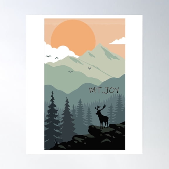 Mt Joy Mt Poster Wall Art, Modern Wall Decor, 16x24 UNFRAMED