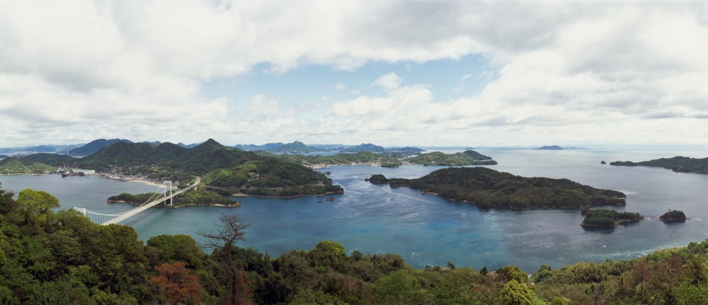 Mt Karei Lookout Park view from mountain Imabari Ehime Prefecture Japan Canvas Art - Panoramic Images (36 x 12)