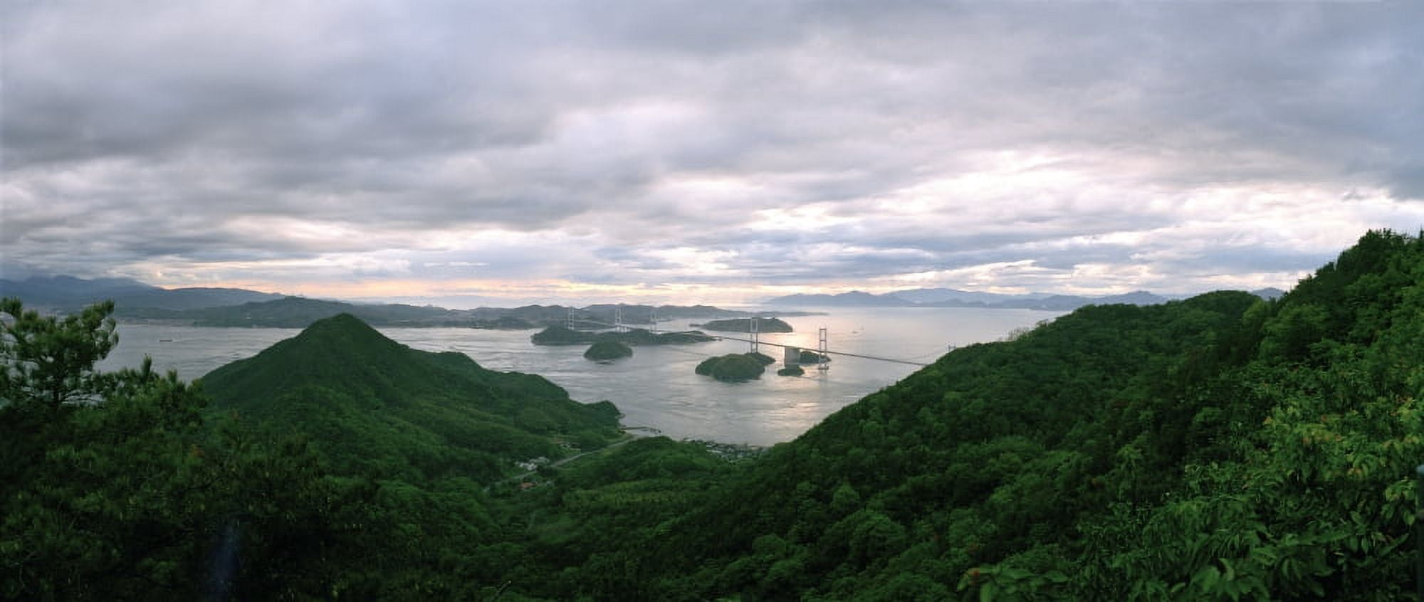 Mt Kiro Observatory Park viewed from mountain Imabari Ehime Prefecture Japan Canvas Art - Panoramic Images (9 x 27)