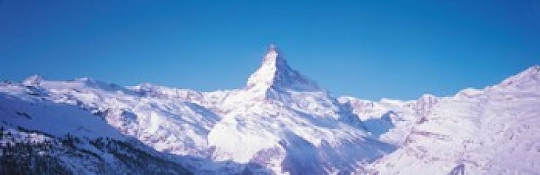 Mt Matterhorn Valais Sunnegga Switzerland Canvas Art - Panoramic Images (36 x 12)