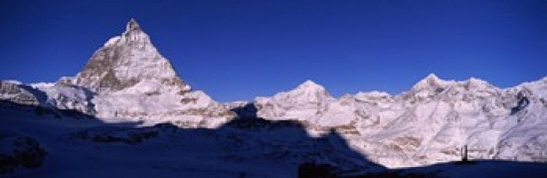 Mt Matterhorn from Riffelberg Zermatt Valais Canton Switzerland Canvas Art - Panoramic Images (36 x 12)