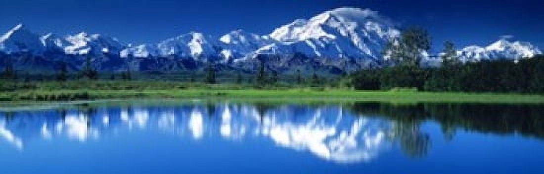 Mt McKinley and Wonder Lake Denali National Park AK Canvas Art - Panoramic Images (18 x 6)