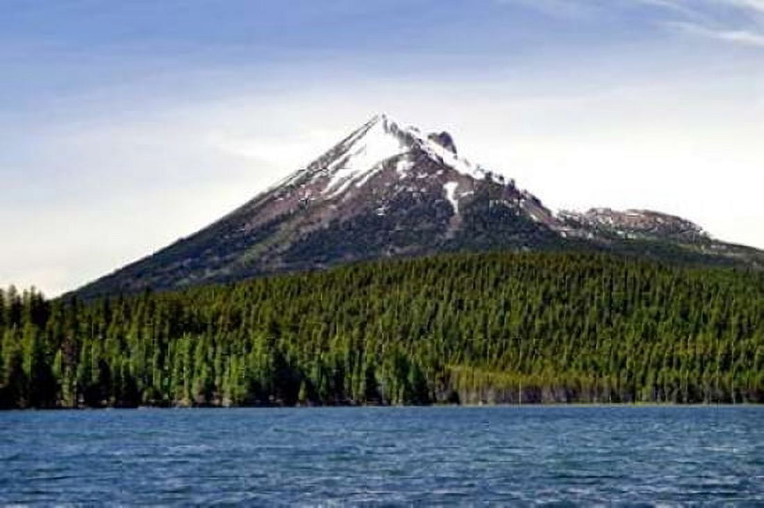 Mt McLoughlin Canvas Art - Douglas Taylor (12 x 18)