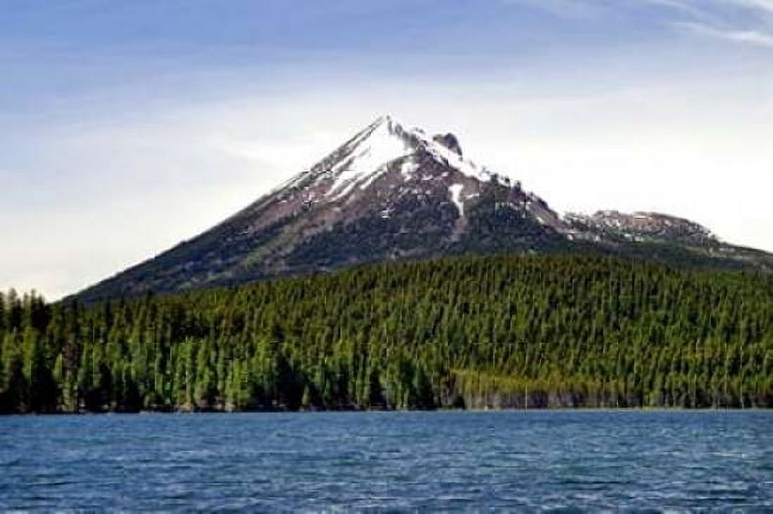 Mt McLoughlin Canvas Art - Douglas Taylor (24 x 36)