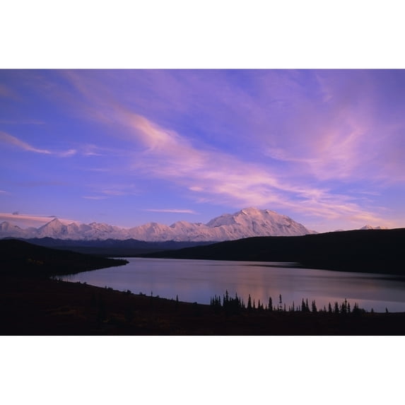 Mt Mckinley & Ak Range Reflects In Wonder Lake Alaska In Denali Np Autumn by Tom Soucek / Design Pics