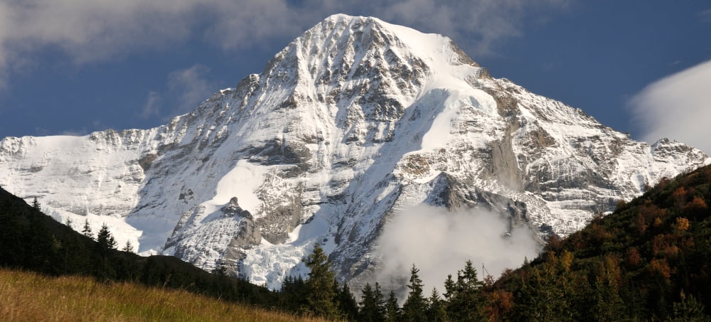 Mt Monch Kleine Scheidegg Bernese Oberland Bern Switzerland Canvas Art - Panoramic Images (36 x 12)