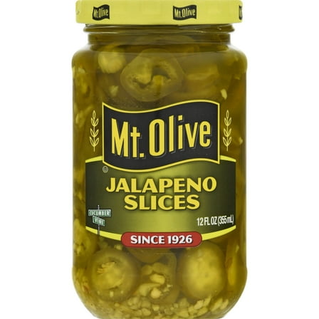 Mt. Olive Jalapeno Pepper Slices, 12 fl oz Jar
