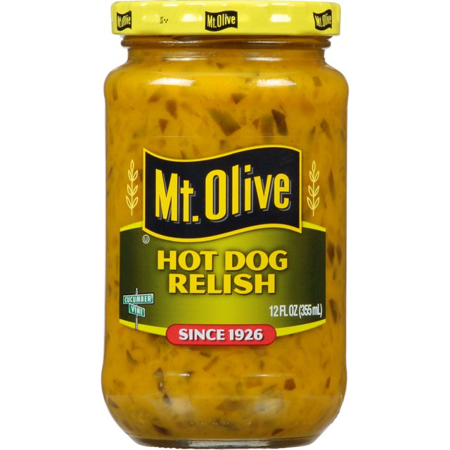 Mt Olive Hot Dog Relish,12 fl oz Jar