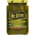 thumbnail image 1 of Mt. Olive Kosher Baby Dill Pickles, 24 fl oz Jar, 1 of 6