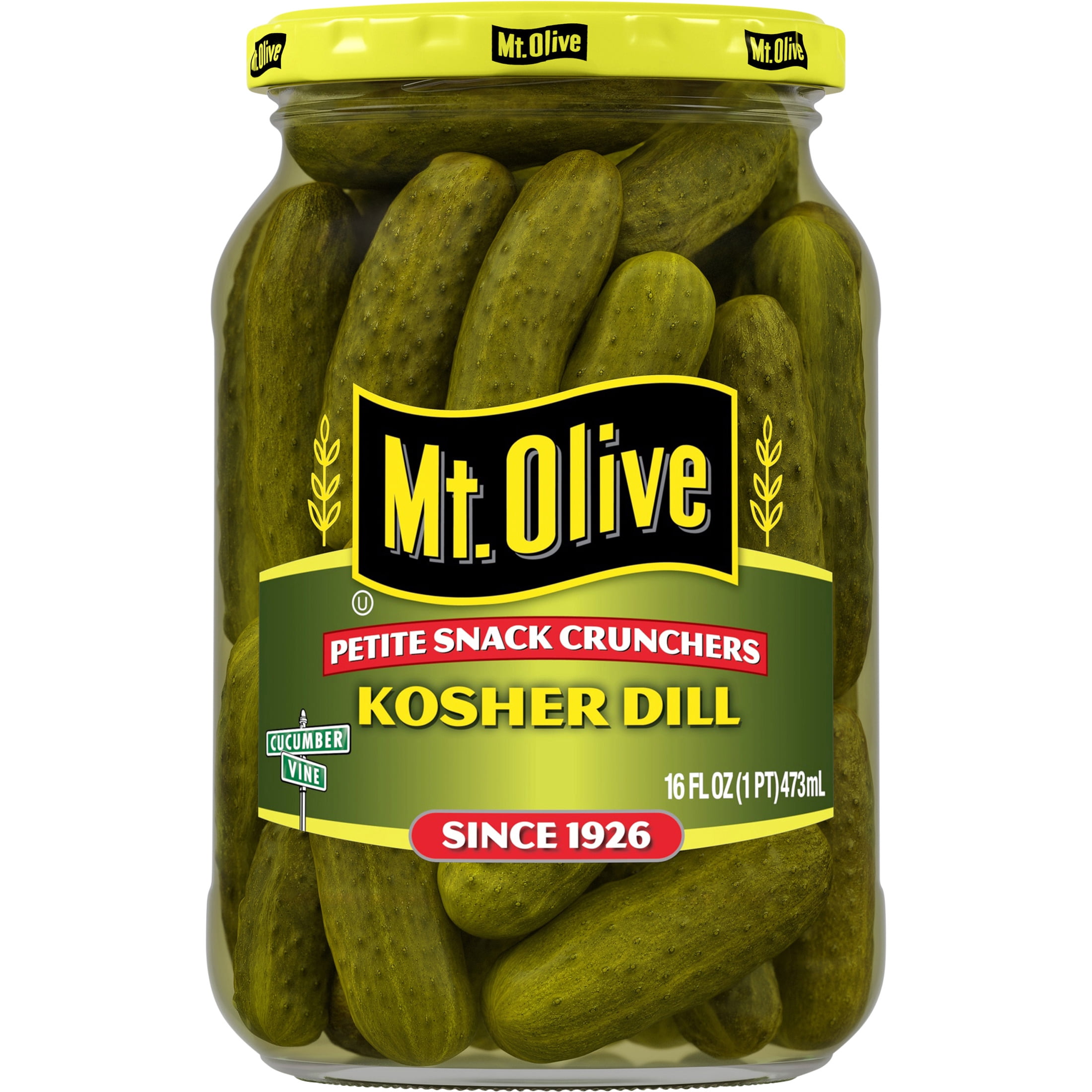 Mt. Olive Pickle, Petite Snack Crunchers, 16 fl oz jar, Kosher