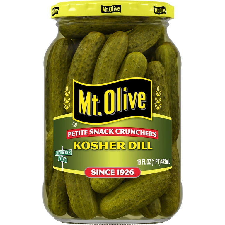 Mt. Olive Pickle, Petite Snack Crunchers, 16 fl oz jar, Kosher