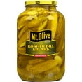 thumbnail image 1 of Mt. Olive Kosher Dill Spears Fresh Pack Pickles - 128 fl oz jar, 1 of 5