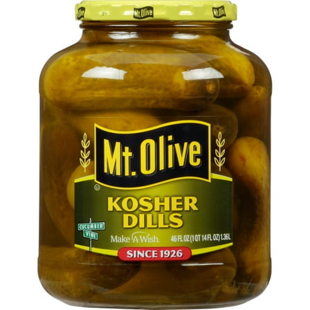 Mt. Olive Whole Kosher Dill Pickles, 46 fl oz Jar
