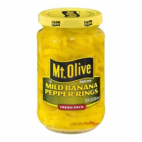 Mt. Olive Mild Banana Pepper Rings Jar, 12 Oz