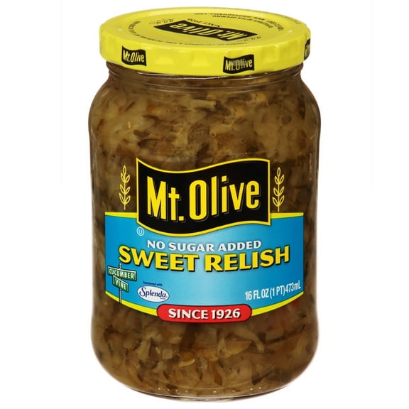 Mt. Olive No Sugar Added Sweet Relish - 16 oz (Packaging May Vary)