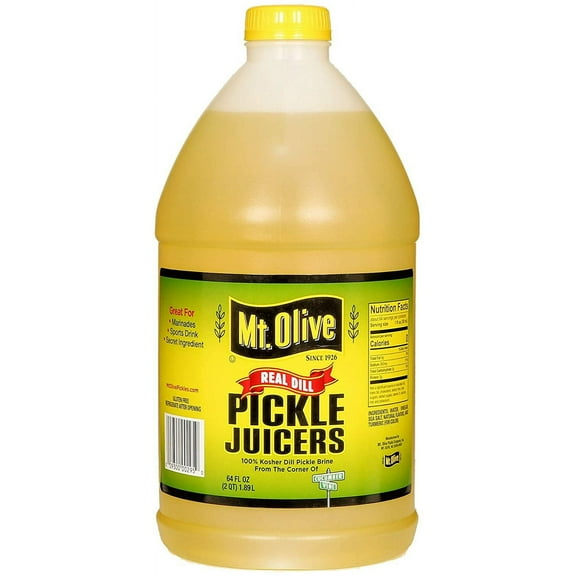 Mt. Olive Pickle Juice 100% Kosher Dill Pickle Brine, 64 Ounce Bottle