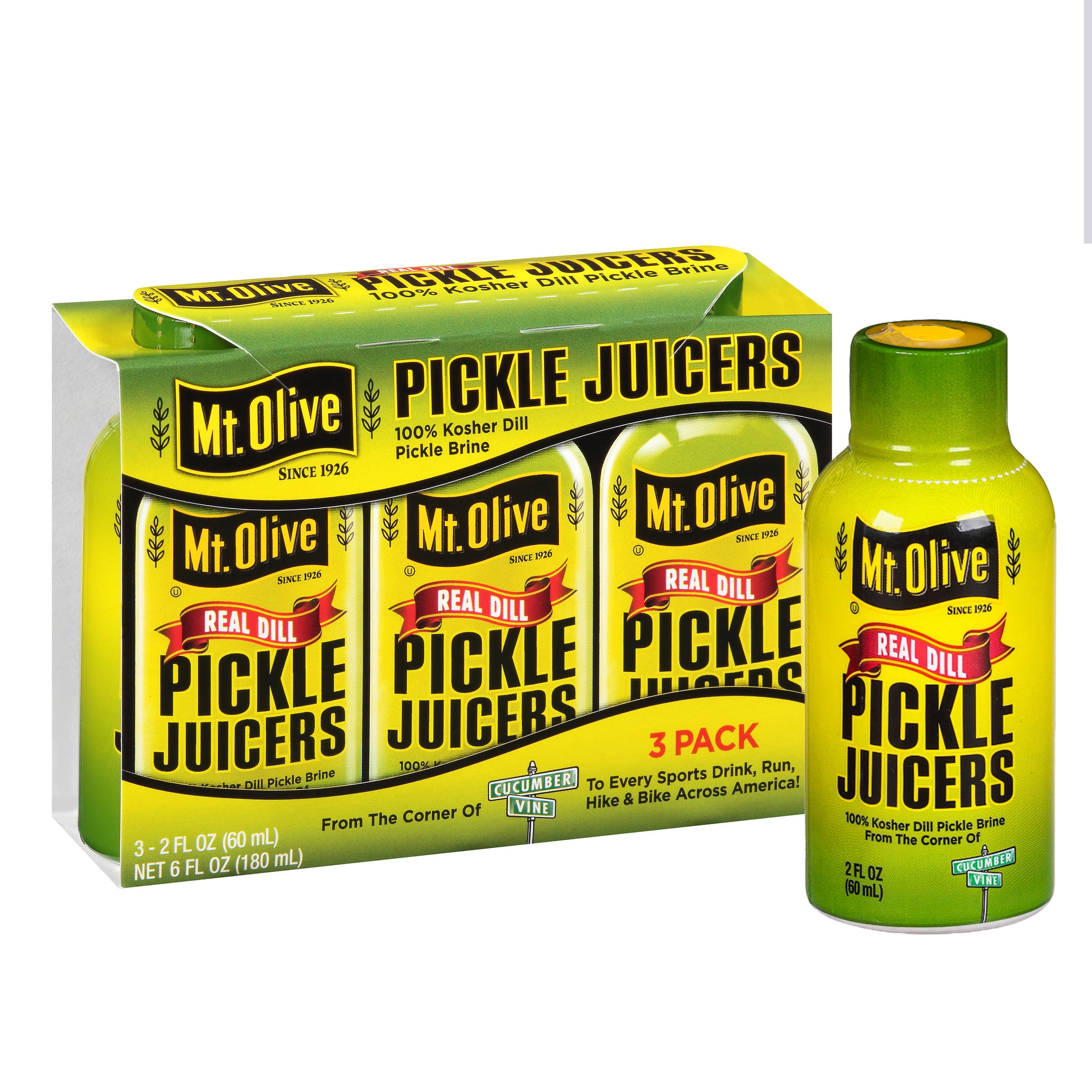 Mt. Olive Pickle, Pickle Juice, 3 pack 2 fl oz bottles - Walmart.com