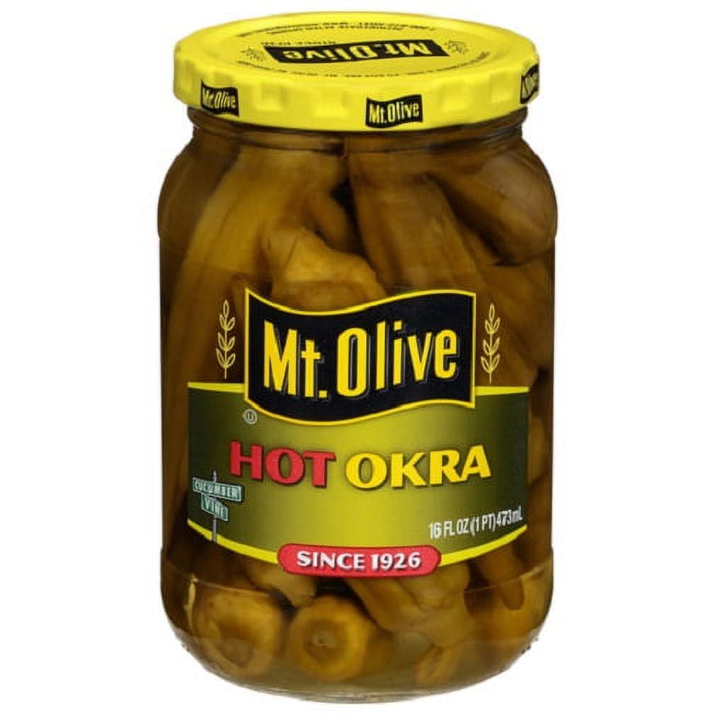 Mt. Olive Pickled Hot Okra 16 Oz
