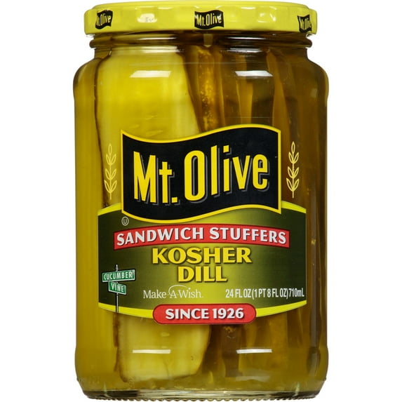 Mt. Olive Sandwich Stuffers Kosher Dill Pickles - 24 fl oz jar