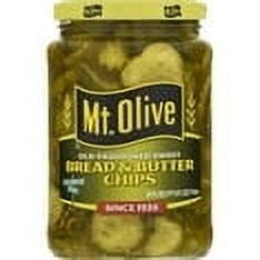 Mt. Olive Sweet Bread & Butter Pickle Chips, 24 fl oz jar pack of 2