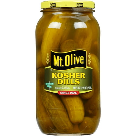 Mt. Olive Whole Kosher Dill Pickles, 80 fl oz Jar