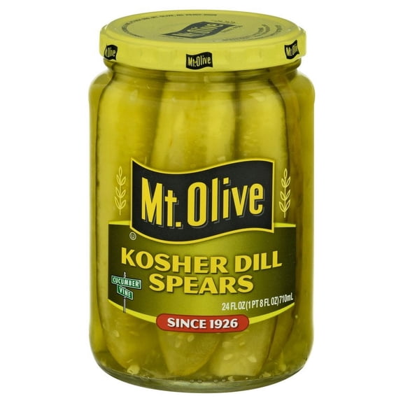 Mt. Olive Zesty Garlic Kosher Dill Spears Pickles - 24 fl oz - Pack of 2