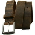 thumbnail image 1 of Mt. Pisgah Distressed Leather Belt with Titanium Buckle by Nickel Smart®-Lightweight and Durable Titanium Buckle, 1.5 Inch Wide Strap of Full Grain Distressed Leather, Hypoallergenic Buckle, USA Made, 1 of 7