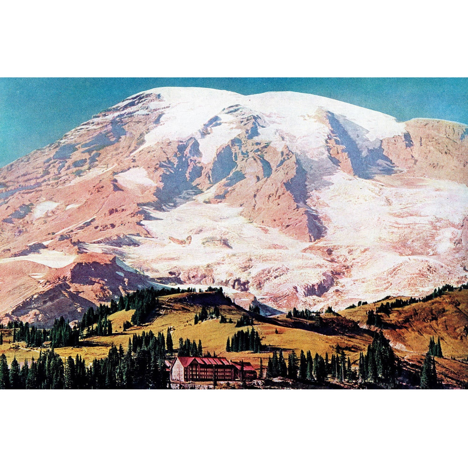 "Mt. Rainier" Painting Print on Wrapped Canvas