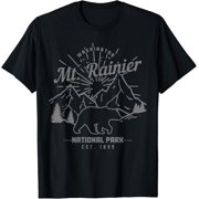 Mt. Rainier Vintage Mountain Pnw T Shirt