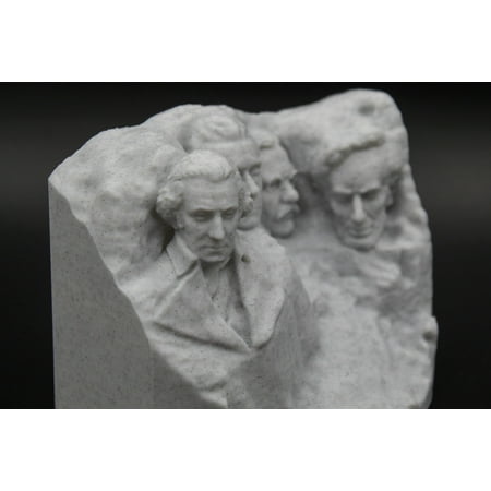 Clever Contraption Mount Rushmore Statue – 3D Printed National Monument Figurine, PLA Plastic