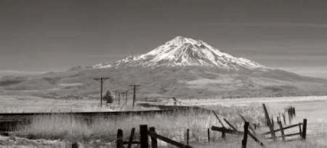 Mt Shasta II Canvas Art - George Johnson (24 x 48)