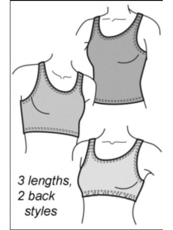 Mt. St. Helen's Hot Top New Version Crop Top Sports Bra Tankini Tank Top #407N Sewing Pattern (Pattern Only) gp407N