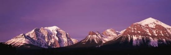 Mt Temple Banff Provincial Park Canada Canvas Art - Panoramic Images (36 x 12)