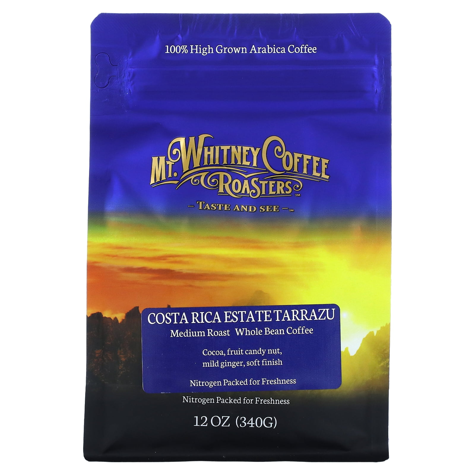 Mt Whitney Coffee Roasters Costa Rica Estate Tarrazu Medium Plus Roast