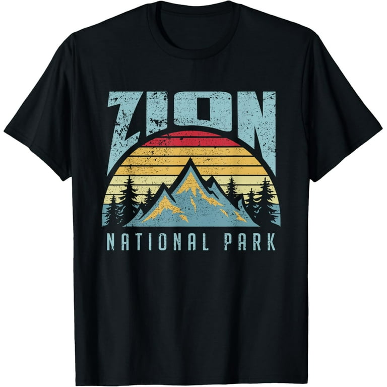 Mt Zion National Park Utah Retro T Shirt Mt Zion National Park Utah Retro T Shirt