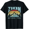 thumbnail image 1 of Mt Zion National Park Utah Retro Unisex T-Shirt for Men Women Kids Toddler,Black Color,Size 2T, 1 of 5