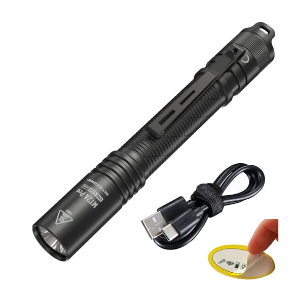 Mt2a Pro Edc Flashlight  1000 Lumens 279 Yard Beam Usb-c Rechargeable Dual Power With Aa Compatibility Compact Waterproof Slim Penlight Including S Sticker