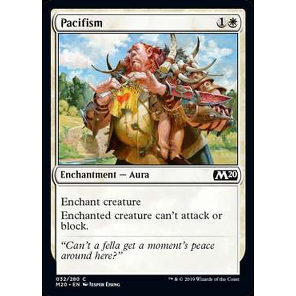 MtG 2020 Core Set Common Pacifism #32