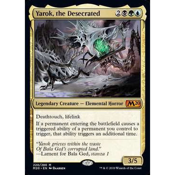 MtG 2020 Core Set Mythic Rare Yarok, the Desecrated (Foil) #220