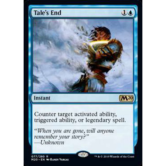 MtG 2020 Core Set Rare Tale's End #77