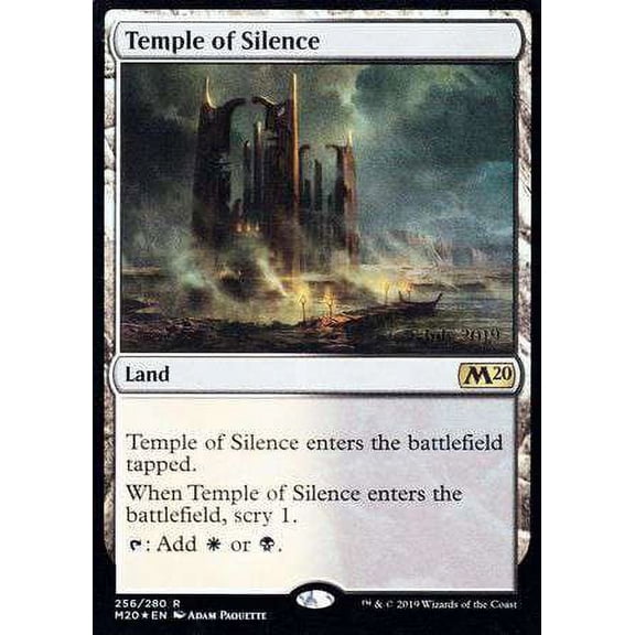 MtG 2020 Core Set Temple of Silence (Prerelease Foil) #256