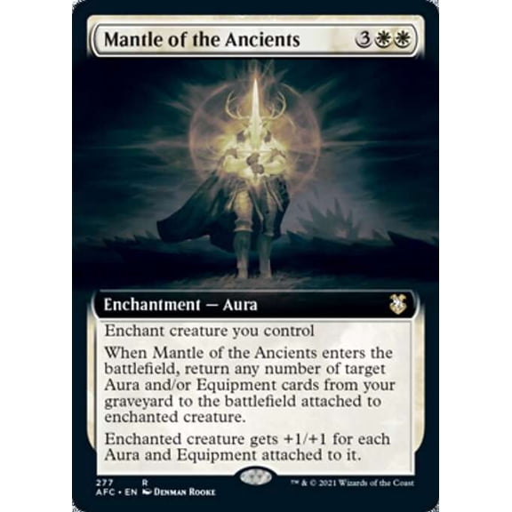 MtG Adventures in the Forgotten Realms Commander Rare Mantle of the Ancients [Borderless] #277