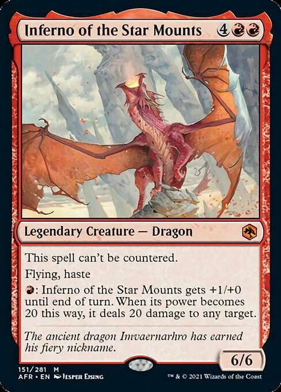 MtG Adventures in the Forgotten Realms Mythic Rare Inferno of the Star  Mounts (FOIL) #151 - Walmart.com