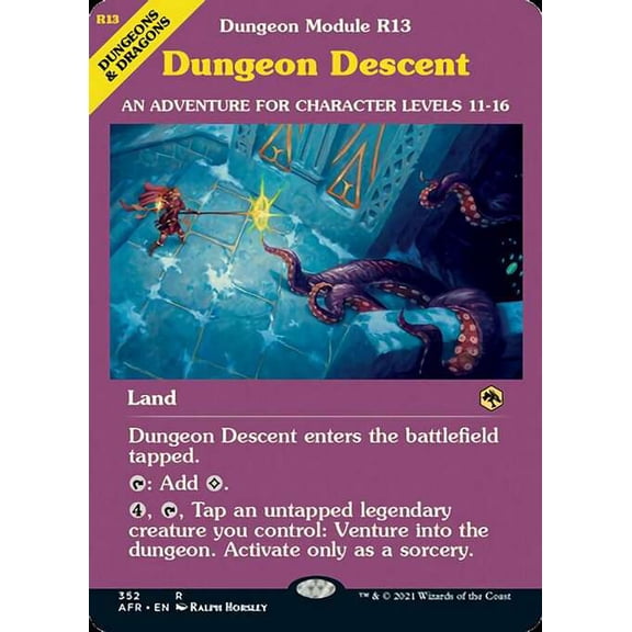 MtG Adventures in the Forgotten Realms Rare Dungeon Descent [Showcase] #352