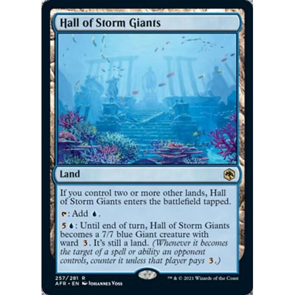 MtG Adventures in the Forgotten Realms Rare Hall of Storm Giants #257