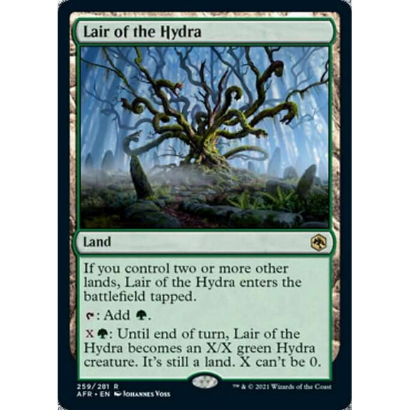 MtG Adventures in the Forgotten Realms Rare Lair of the Hydra #259