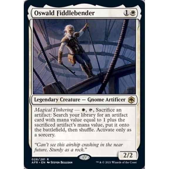 MtG Adventures in the Forgotten Realms Rare Oswald Fiddlebender #28